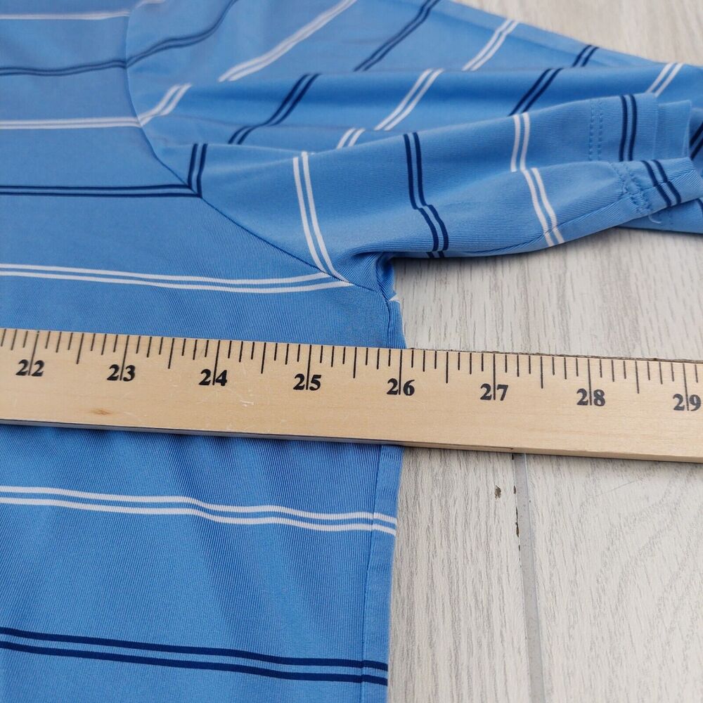 RLX Ralph Lauren Polo Shirt Mens‎ 2XL Blue Striped Golf Performance Preppy - Picture 5 of 6